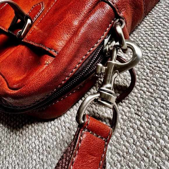 Fossil Mens Leather Messenger Bag | British Tan Color | Brand New - Picture 10 of 12